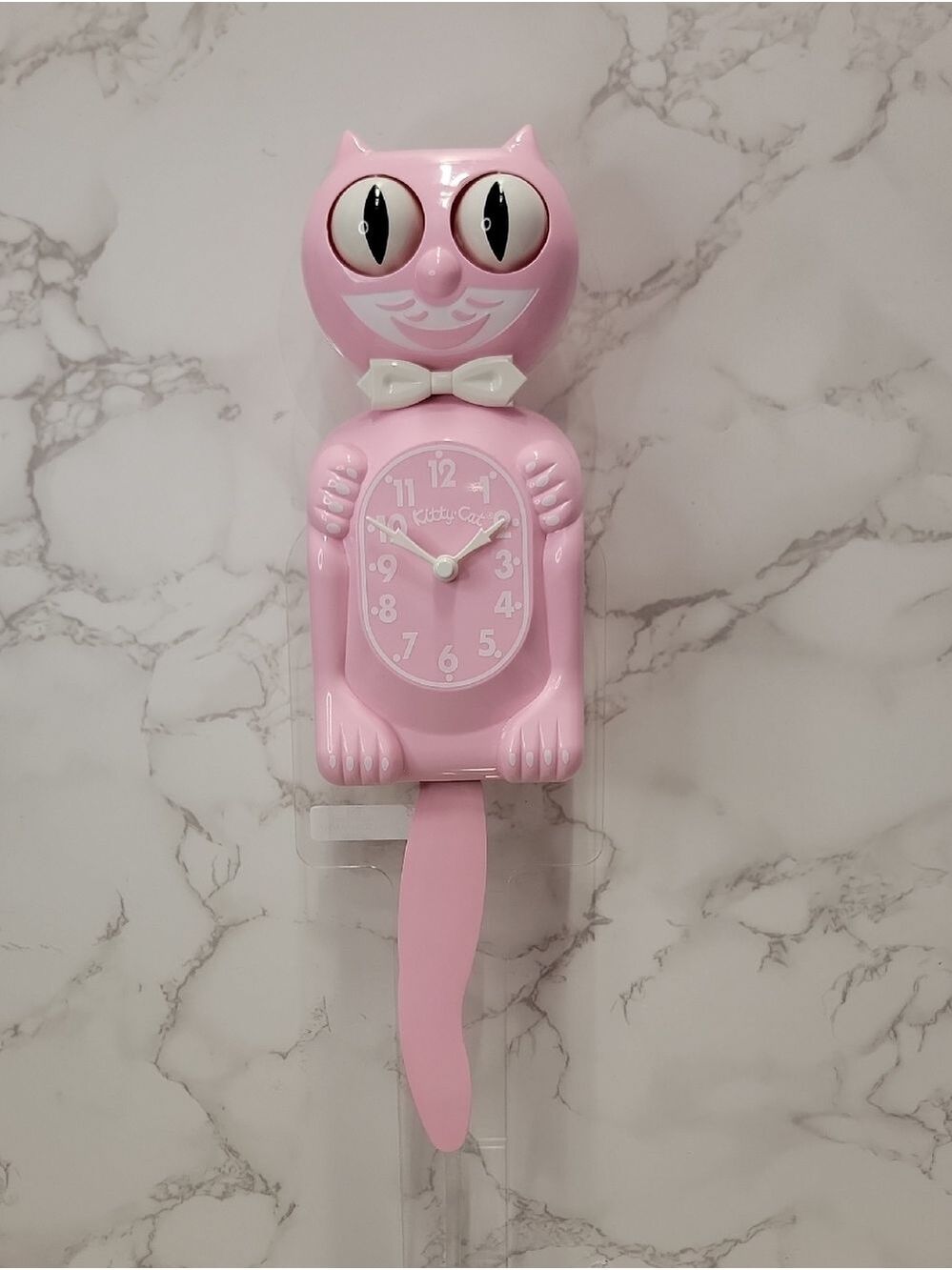 Bubblegum Pink Kitty Cat klock clock New